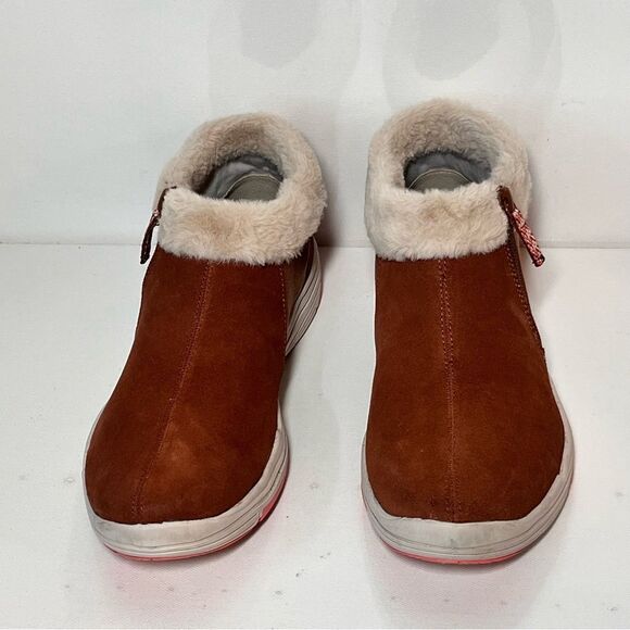 Ryka Water-Repellent Suede Faux Fur Anchorage Mid Ankle Boots - Picture 2 of 7